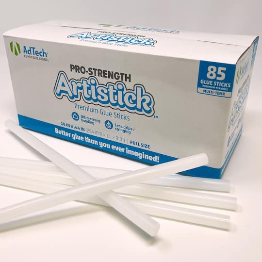 AdTech&#x2122; Artistick&#x2122; 10&#x22; Premiere Stringless Hot Glue Sticks, 85ct.